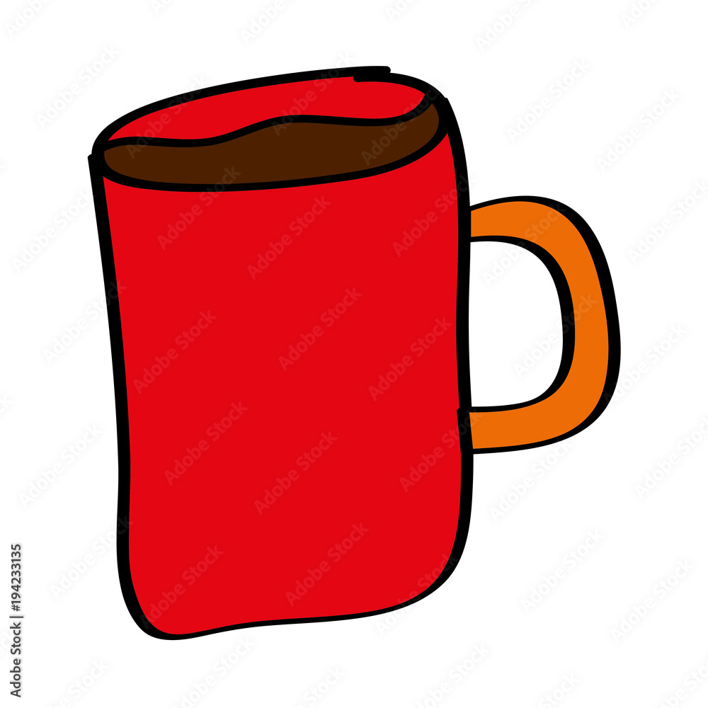 cartoon coffee mug drink beverage vector illustration cartoon coffee mug drink beverage vector illustration