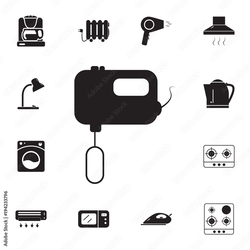 Mixer Icon on white background Mixer Icon on white background