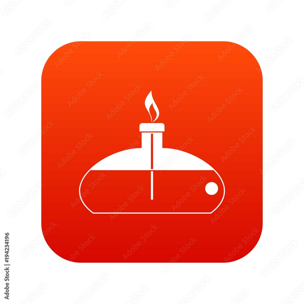 Spiritlamp icon digital red