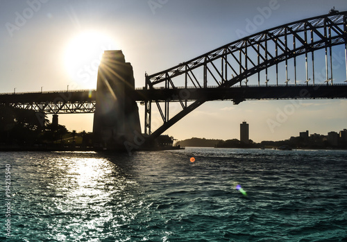 Canvas Print a great view of Sydney harbour bridge