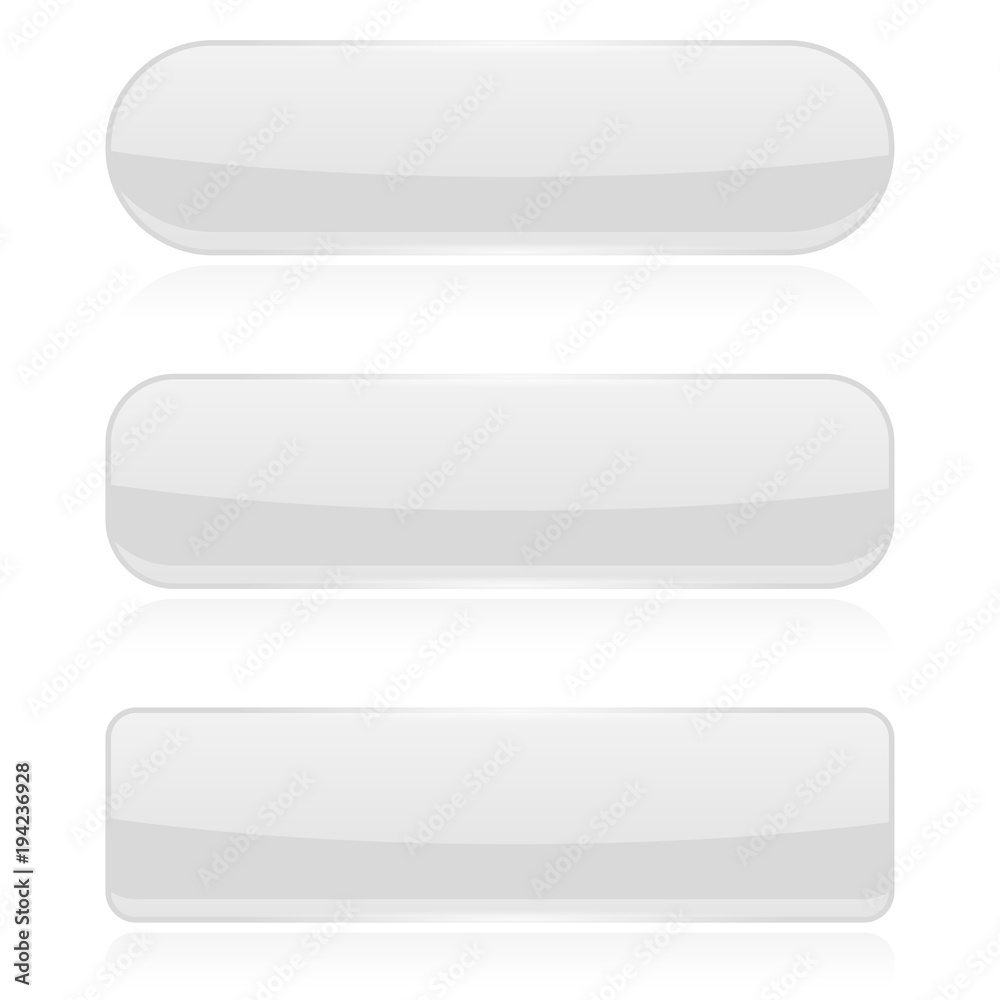White glass buttons White glass buttons