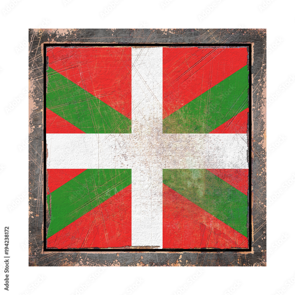 Fototapeta premium Old Basque country flag