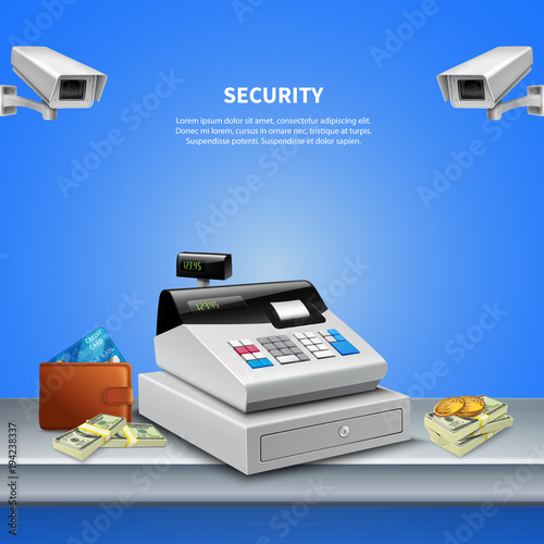 Surveillance Camera Realistic Background