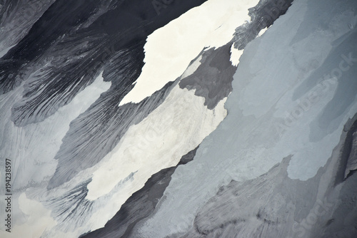 Aerial image of waste pile at Kiruna iron ore mine in Swedish Lapland