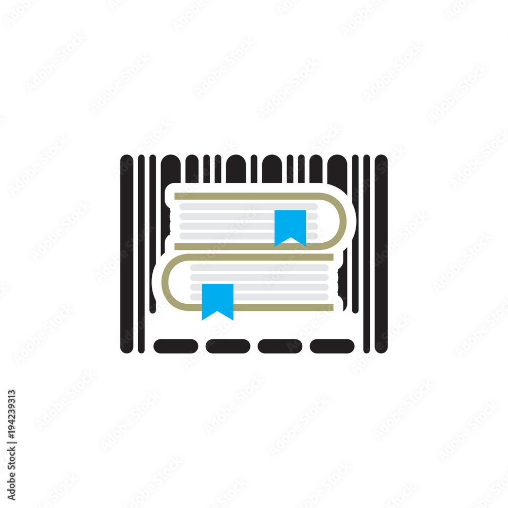 Book Barcode Logo Icon Design Book Barcode Logo Icon Design