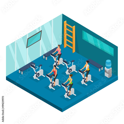 Isometric Sport And Fitness Template