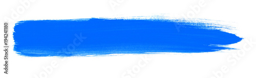 Pinselstreifen mit blauer Farbe
