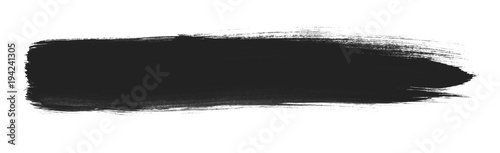 Pinselstreifen mit schwarzer Farbe photo