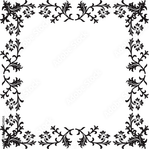 Marco floral elegante