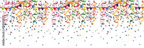 Girlande und Luftschlangen - Party