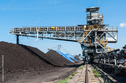 Coal stacker and Coal Reclaimer are mining machinery, or mining equipment in the mining industry that large or huge machine used in bulk material handling in stockpile as the Coal Production