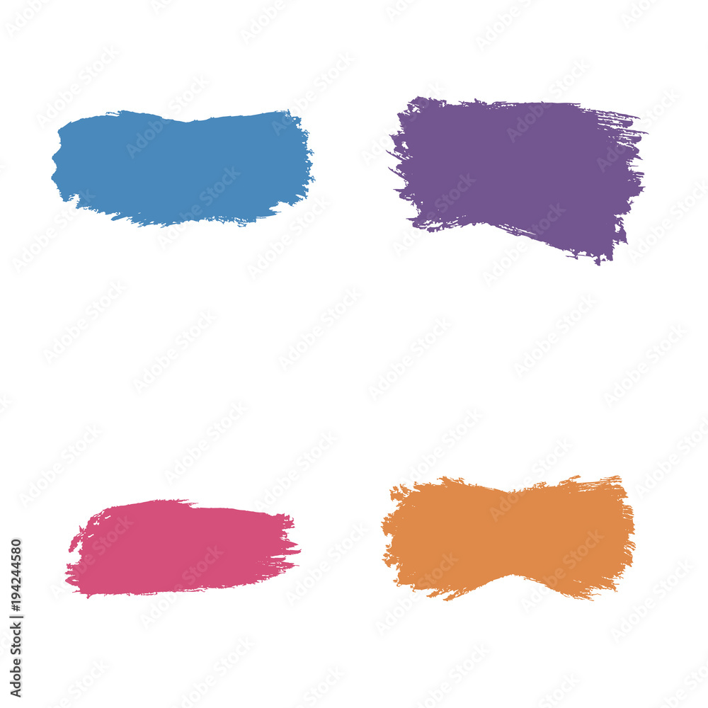 Paint brush spots, highlighter lines or felt-tip pen marker horizontal blobs. Paint brush spots, highlighter lines or felt-tip pen marker horizontal blobs.