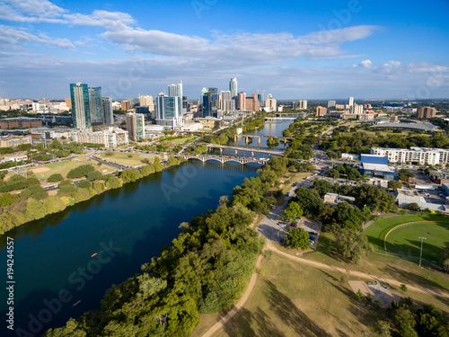 Aerial view of Austin, Texas, skyline © Sascha Endlicher, MA