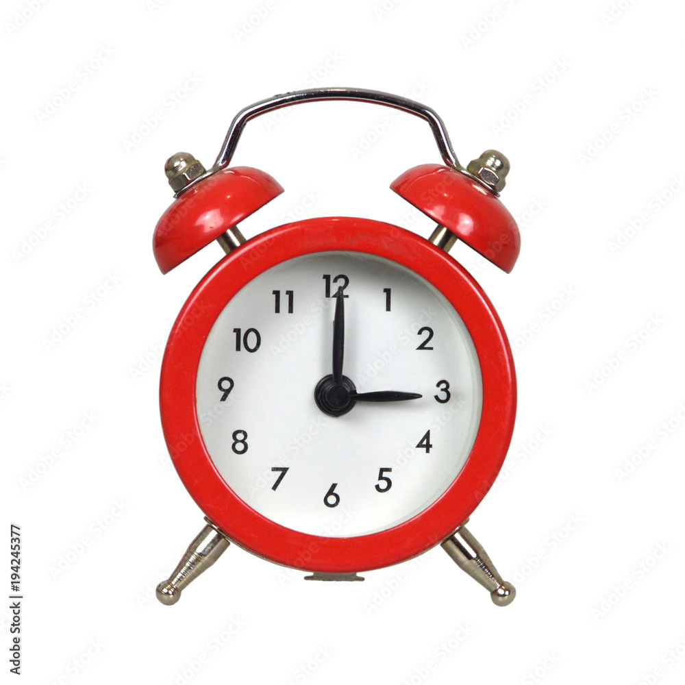 Alarm clock isolated on white background Alarm clock isolated on white background
