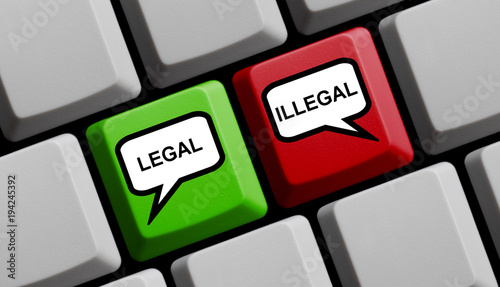 Legal oder Illegal online photo