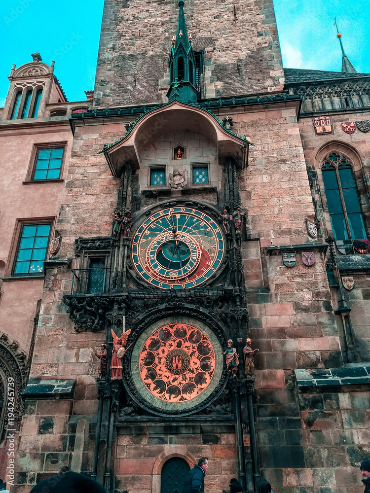 Plakat Prague astronomical clock