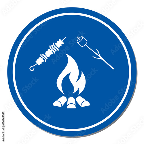 Brazier, zephyr and kebab icon