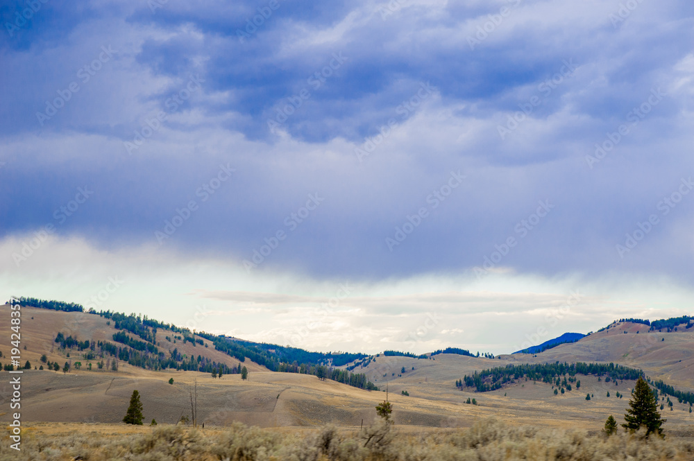 Landscape of Yellow Stone National Park, America Landscape of Yellow Stone National Park, America