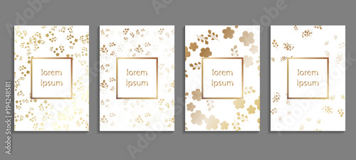 Set of luxury cover templates. Vector cover design for placards  banners  flyers  presentations and cards