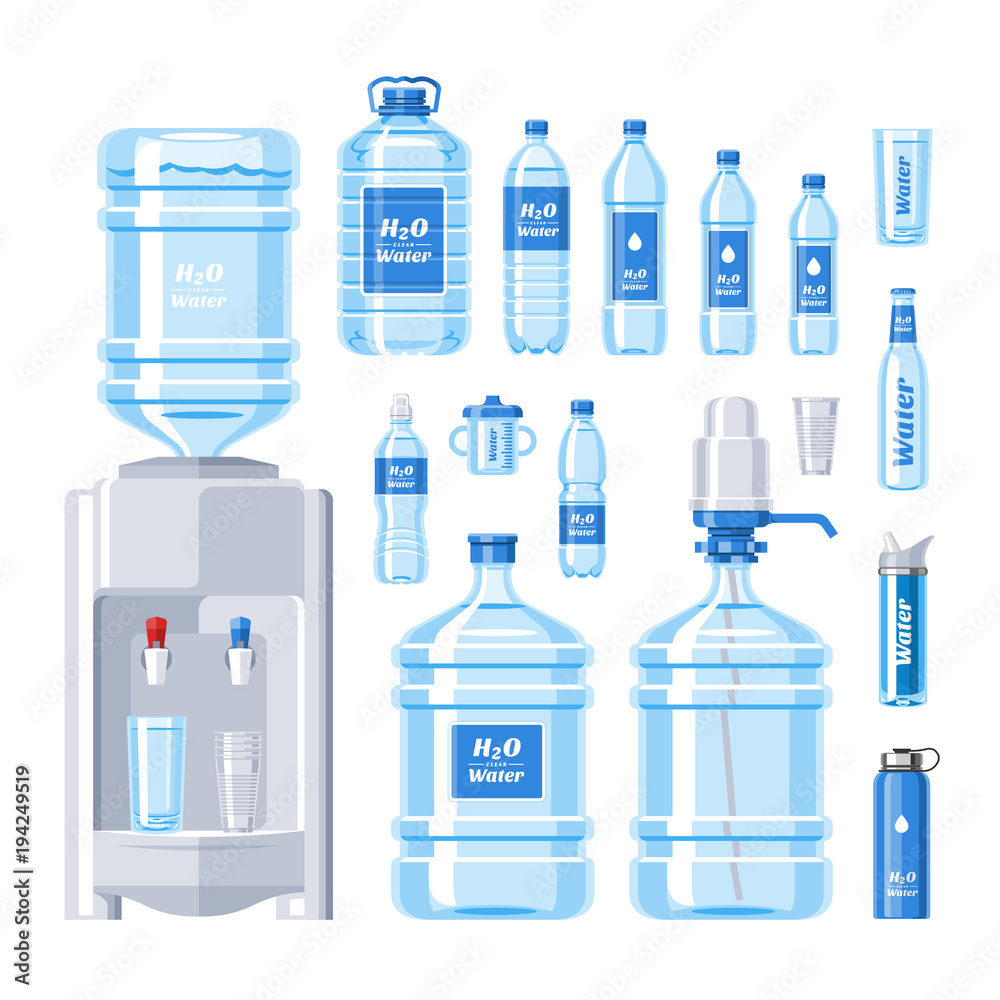 Isolated plastic container for liquid drink Vector Image
