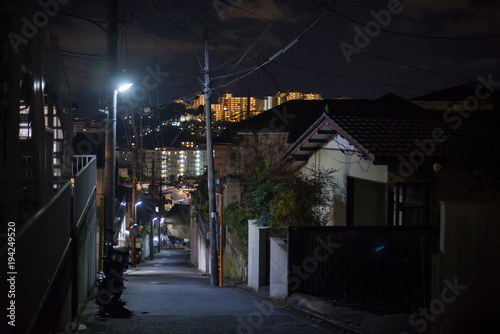 Night Street in Japan