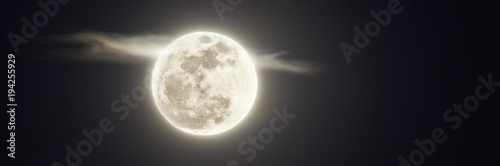 Fotografia, Obraz A beautifull supermoon full moon