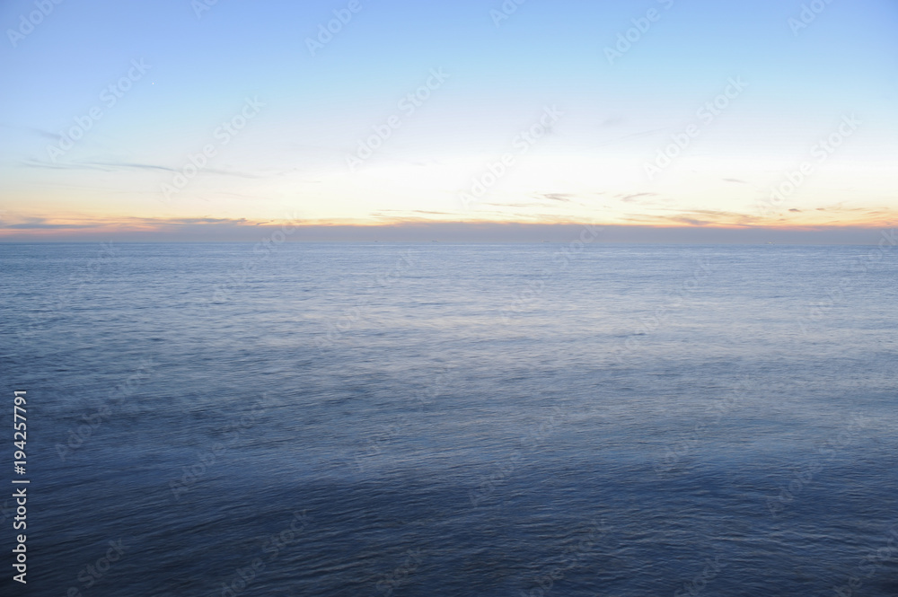 Northsea after sunset