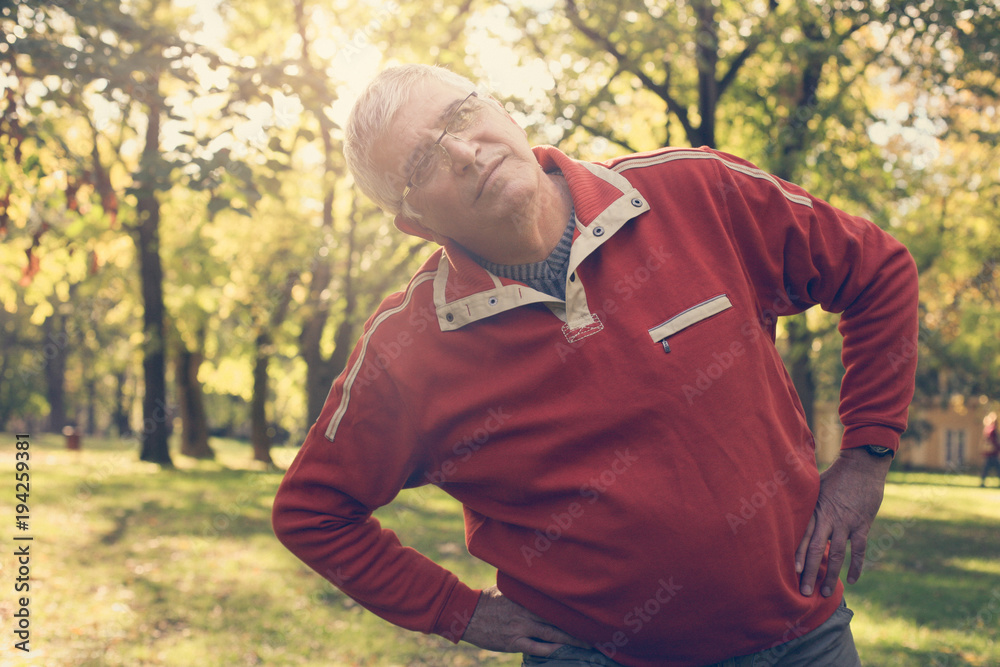 Obraz premium Healthy senior man.