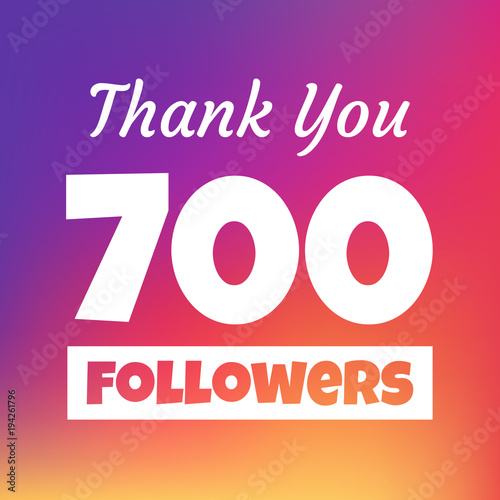 Thank you 700 followers web banner