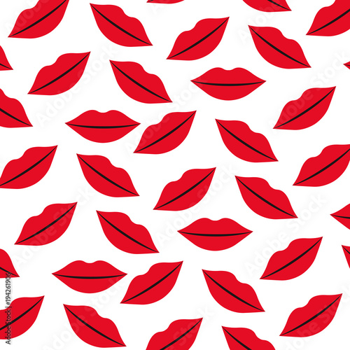 sensuality lips pattern background vector illustration design