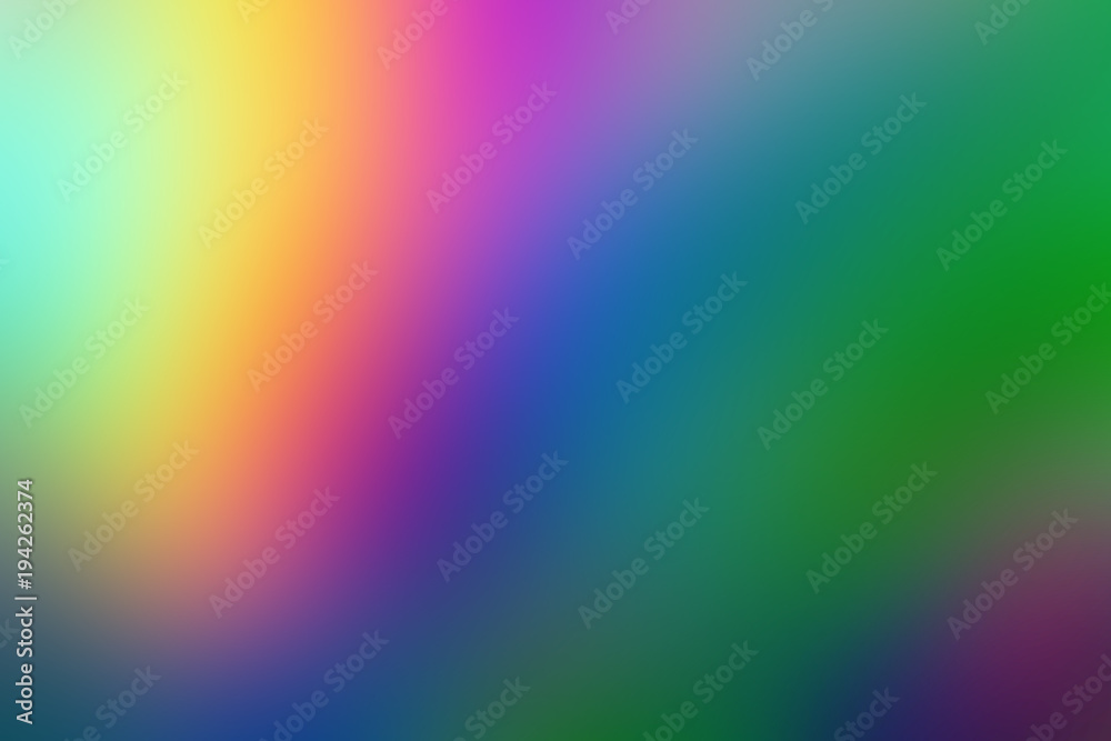 Spectrum abstract vaporwave holographic background with circle, trendy colorful backdrop in pastel neon color. For creative design cover, CD, poster, book, printing, gift card, fashion web & print