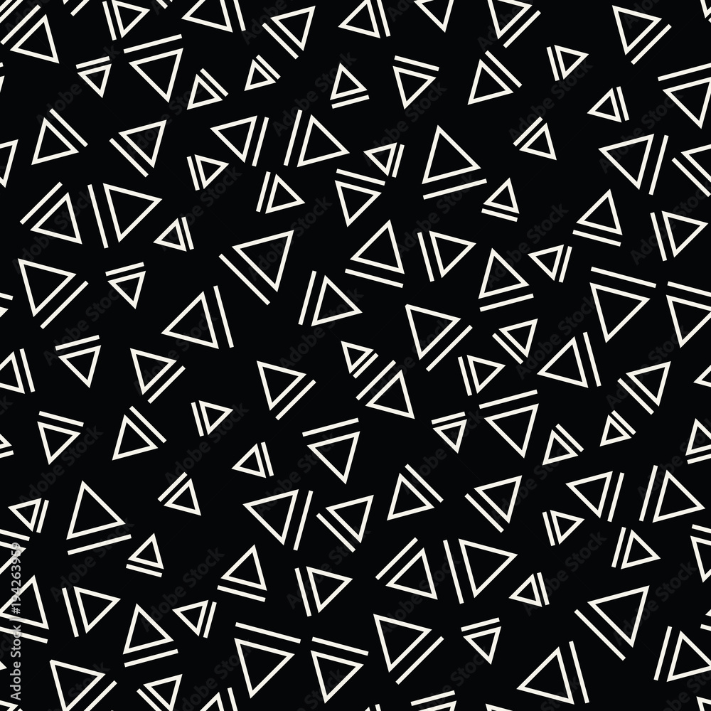 memphis style triangle seamless pattern