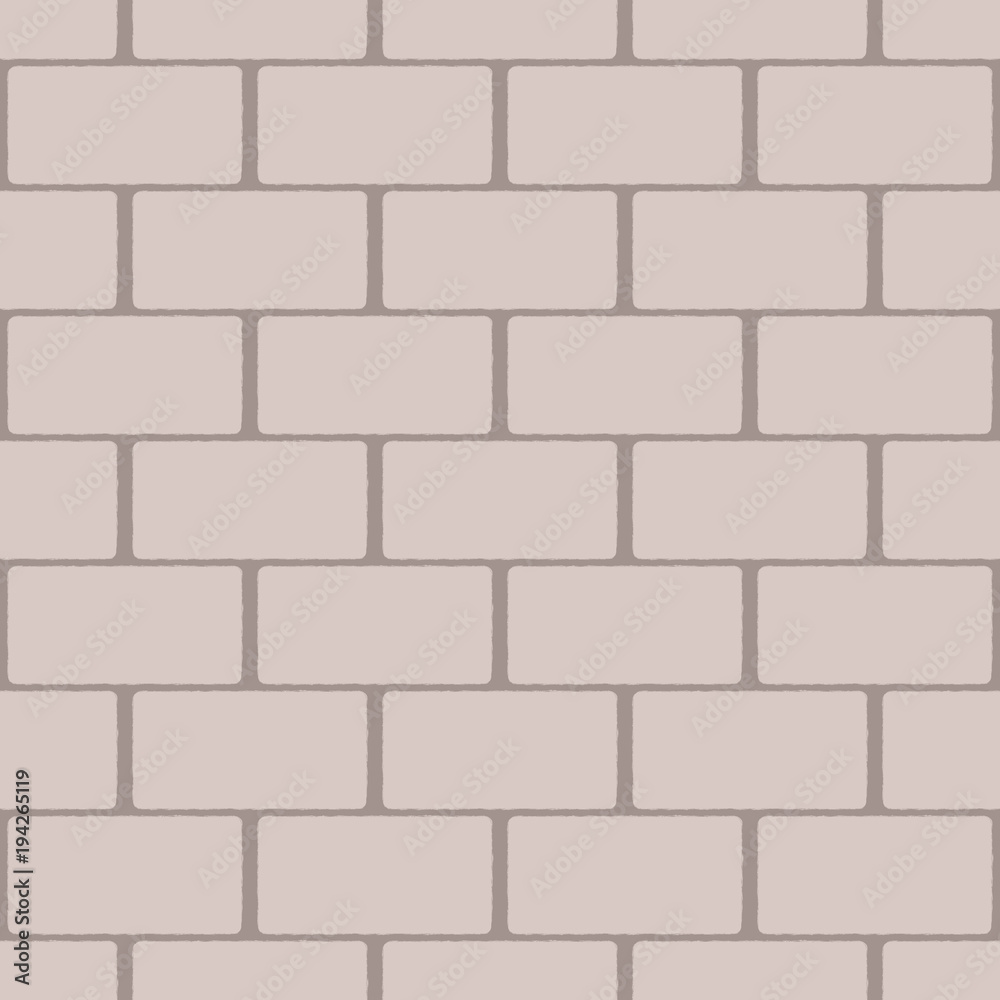 Fototapeta premium Beige seamless pattern imitating a brick wall