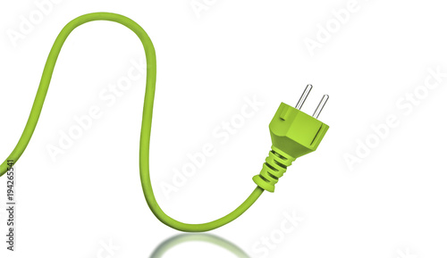 Grüner stromstecker