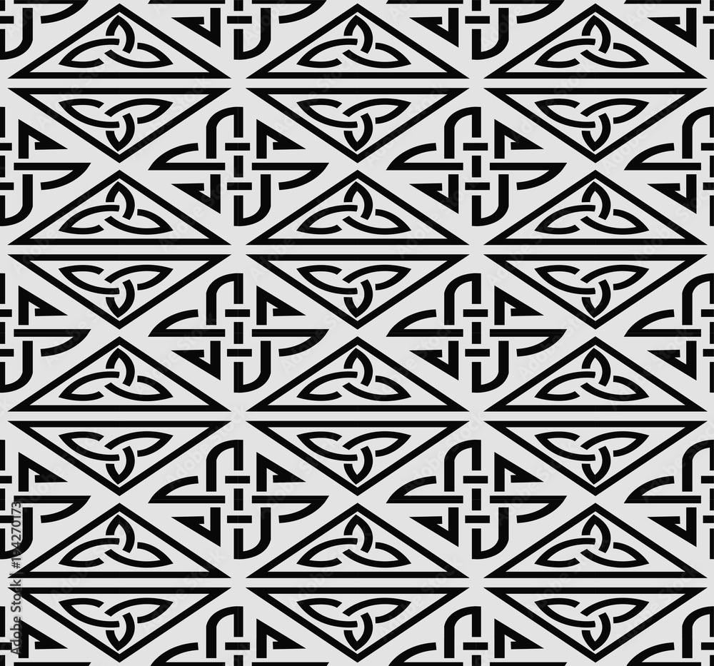 Vector damask seamless pattern background triangle aboriginal check cross frame rope chain Vector damask seamless pattern background triangle aboriginal check cross frame rope chain