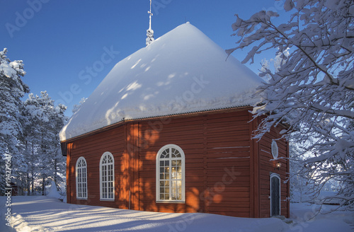 the winter in swedish Lapland