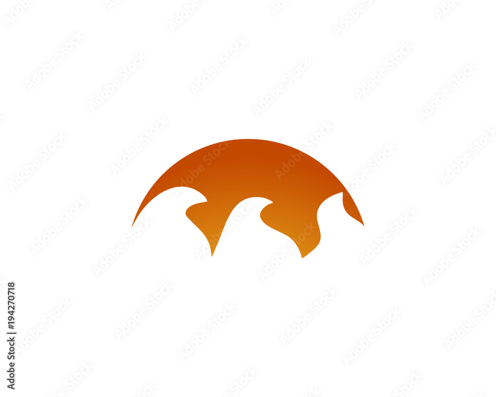 Fototapeta premium sun sea logo