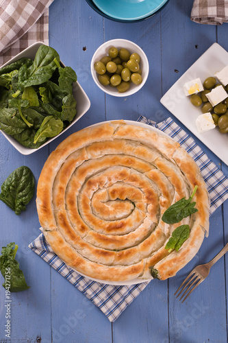 Greek spinach pie.