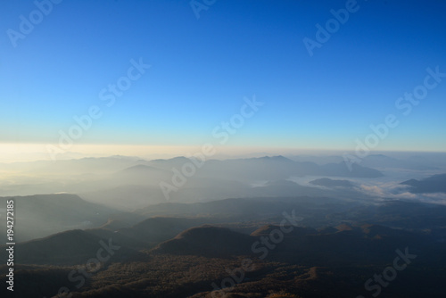 clouds over the mountains photo