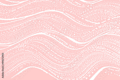 Natural soap texture. Alive millenial pink foam trace background. Artistic rare soap suds. Cleanliness, cleanness, purity concept. Vector illustration.