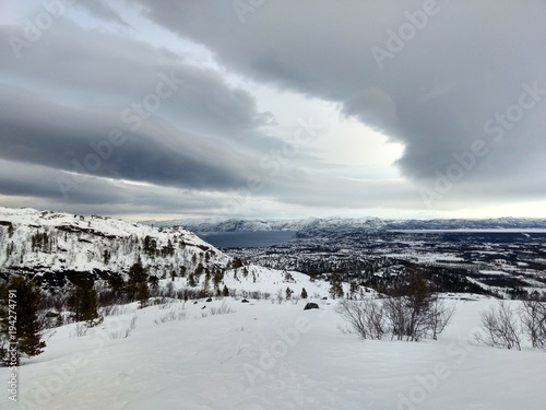 Winter clouds up on the mounain