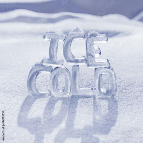 Ice Cold Letters photo