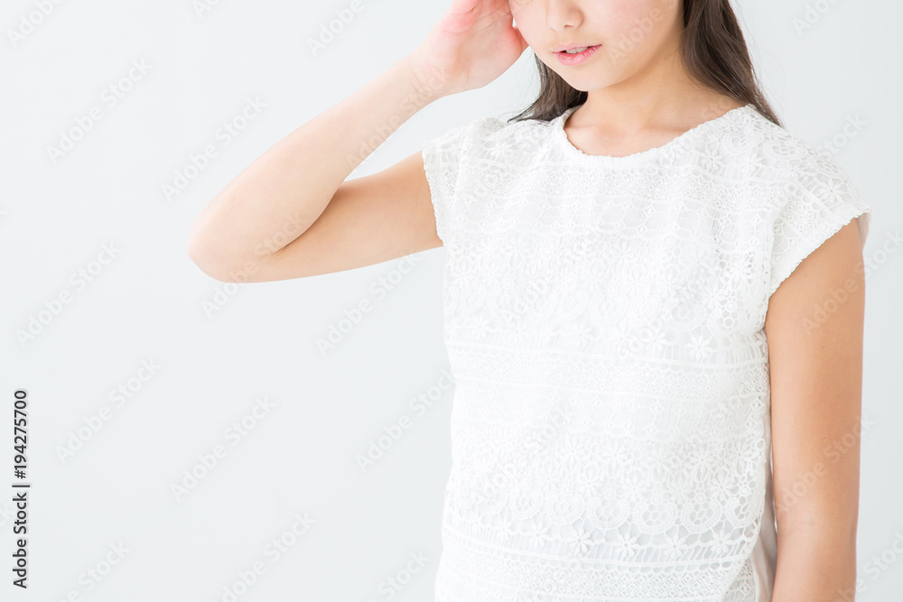 体調不良の女の子 体調不良の女の子