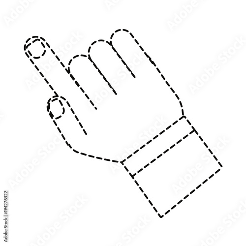 hand pointing icon  © djvstock