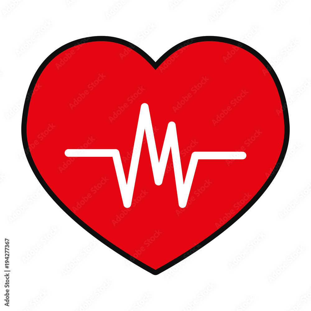 heart with cadiogram icon heart with cadiogram icon