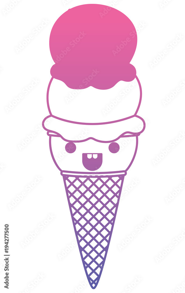 delicious ice cream kawaii character vector illustration design delicious ice cream kawaii character vector illustration design
