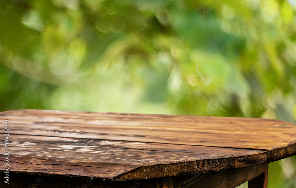 Wooden table background Wooden table background