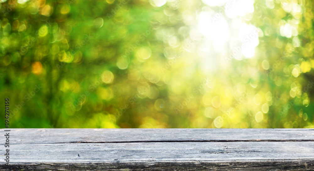 Empty wooden table background Empty wooden table background