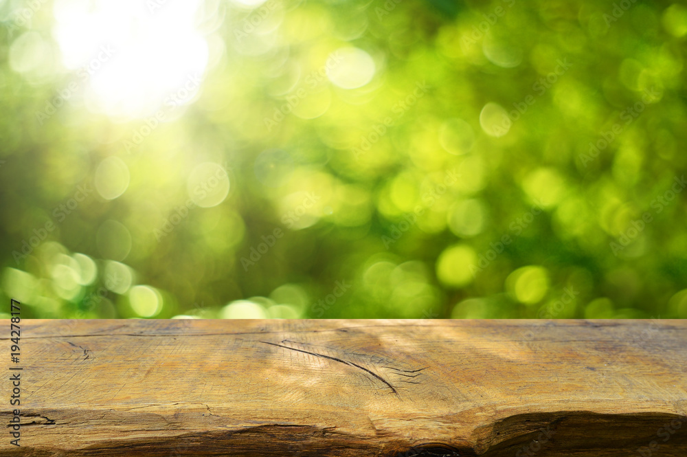 Fototapeta premium Empty wooden table background