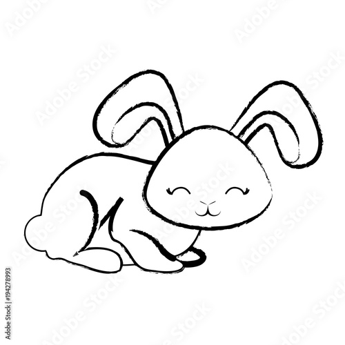 Cute rabbit icon 